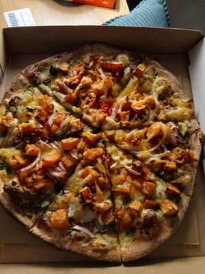 Sweet potato pesto pizza at Harry's Gourmet Pizza in Adamstown