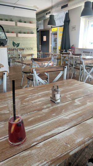 nice ginger fruit drink at Veggiezz - Alserbachstr in Vienna