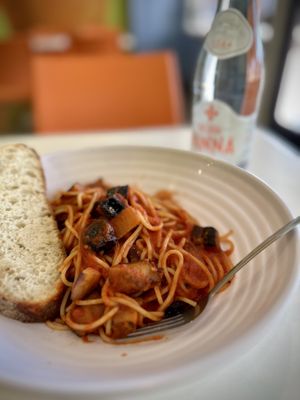 Eggplant Arrabiata   at Mama Says in Torrance