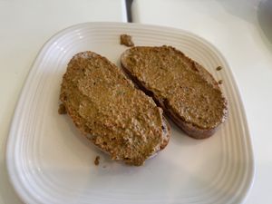 Carrot garlic bread   at Mama Says in Torrance