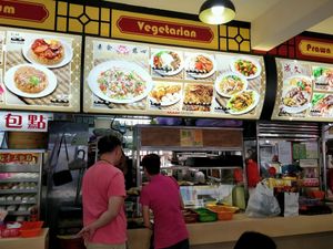 stall front at Su Shi Ci Xin Vegetarian Food  in Central Singapore