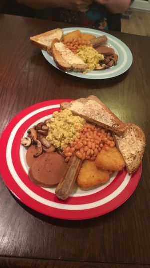 Full vegan breakfast!  at Veggie Vibez in Ashton Under Lyne