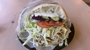 Erbsendöner😋  at Veganel in Nuremberg