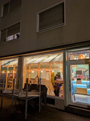 Outside of Veganel at Veganel in Nuremberg