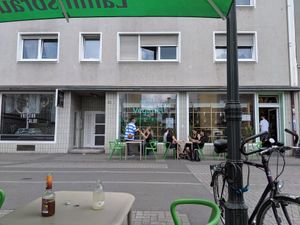 Outside at Veganel in Nuremberg