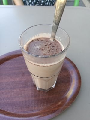 Hot chocolate at Veganel in Nuremberg