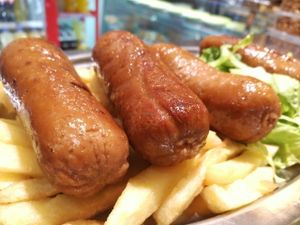 Salchichas veganas at Pasteleria Marian in Guadalajara