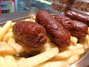 Chorizo vegano at Pasteleria Marian in Guadalajara