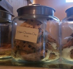One of the many vegan bakery items  at Hideaway Bakery in Eugene