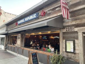 View from the street  at Barrel Republic in Carlsbad