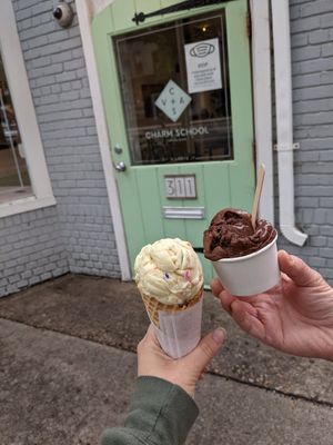 Birthday Cake & chocolate at Charm School in Richmond