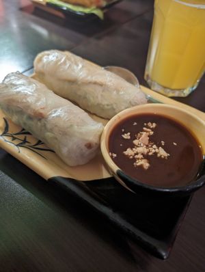 Springrolls at Bonjour Saigon in Cologne