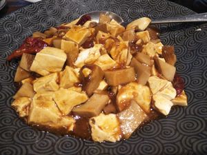 Mapo tofu at Oriental Vegetarian 東方素 in Hong Kong Island