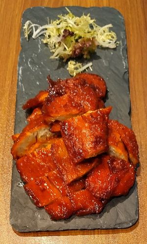 Barbecue pork with honey 蜜醬叉燒 at Oriental Vegetarian 東方素 in Hong Kong Island