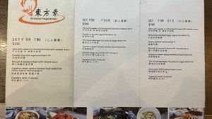   at Oriental Vegetarian 東方素 in Hong Kong Island