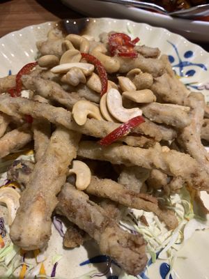 Jade mushrooms at Oriental Vegetarian 東方素 in Hong Kong Island