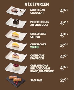 Menu at Cigköftem in Lyon