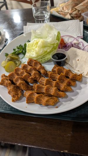 Çiğ Köfte. I could eat these every day at Cigköftem in Lyon