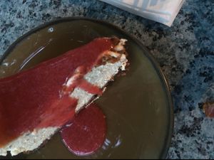 cheesecake! the seasonal vegan dessert at Ground Breaker Gastropub  in Portland