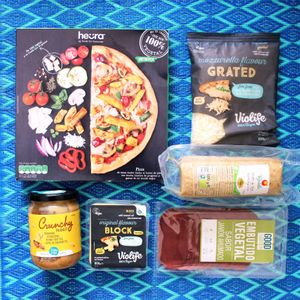 Vegan shopping at Nueva era  at Nueva Era in Sevilla