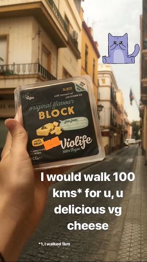 Fav vg cheese (so good in pasta)  at Nueva Era in Sevilla