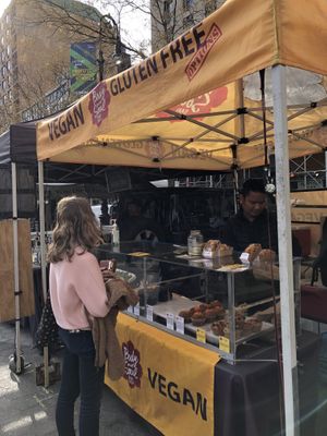 Body and soul booth   at Farmer's Market - Union Square in New York City