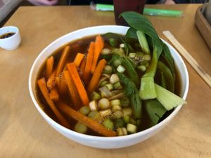Taiwanese noodle soup  at CUPP Bubble Tea in Bristol