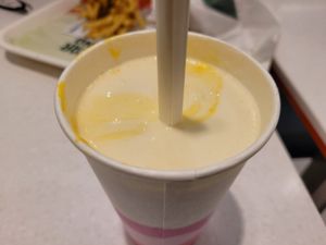 Plant based milkshake at MAX - Vasagatan in Stockholm