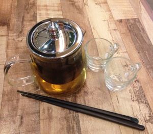 Green tea with osmanthus at Simple Life - Pavilion Elite in Kuala Lumpur