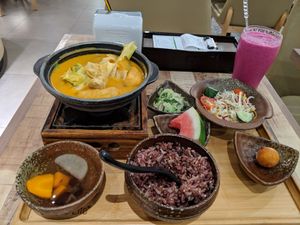 Vegetable curry set at Simple Life - Pavilion Elite in Kuala Lumpur