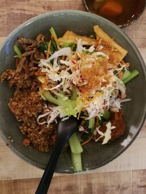 Sweet potato +pumpkin dry noodle bowl at Simple Life - Pavilion Elite in Kuala Lumpur