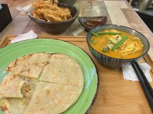 Curry and roti at Simple Life - Pavilion Elite in Kuala Lumpur