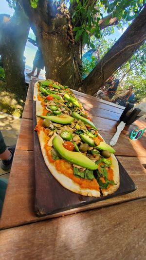 Organico Flatbread at La Playita in Bacalar