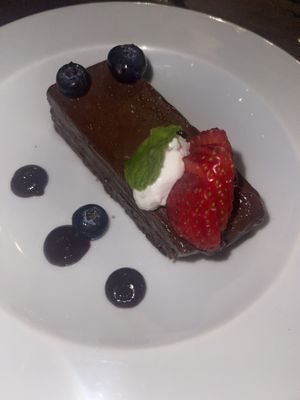 Chocolate pie   at La Playita in Bacalar