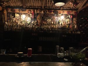 Cool bar at La Playita in Bacalar