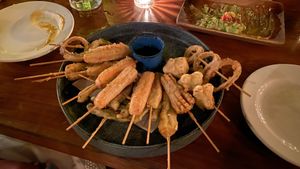 Vegetales Tempuradas  at La Playita in Bacalar