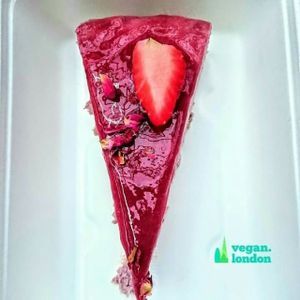 raw cheesecake  at Vantra Eden in West London