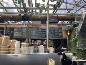 Smoothie menu at Vantra Eden in West London