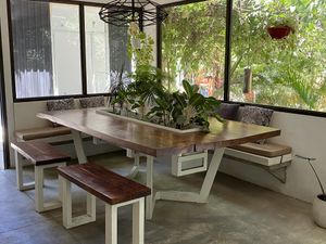 Indoors at Luv Burger in Nosara