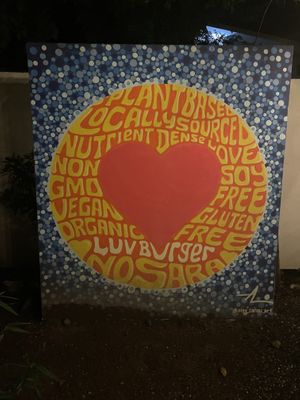 Plant based ❤️ at Luv Burger in Nosara