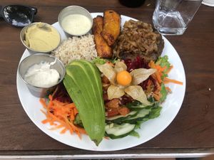   at Luv Burger in Nosara