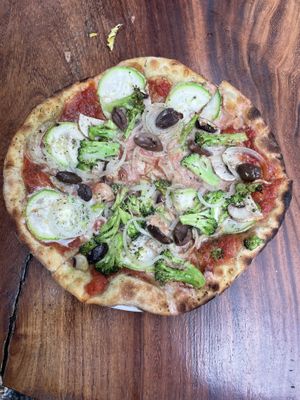 Veggies pizza (Kids size)  at Luv Burger in Nosara