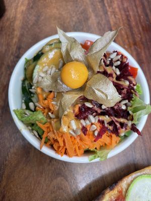 Side salad  at Luv Burger in Nosara