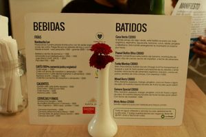 Menu at Luv Burger in Nosara