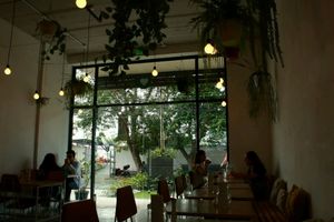 Inside at Luv Burger in Nosara