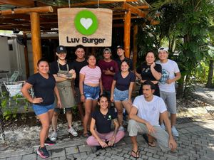  at Luv Burger in Nosara