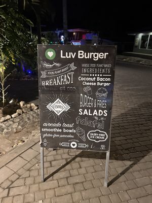   at Luv Burger in Nosara