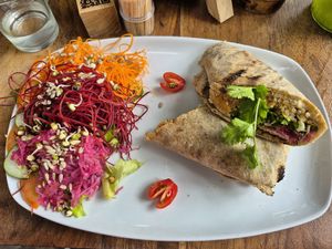 Mexican Burrito at Luv Burger in Nosara