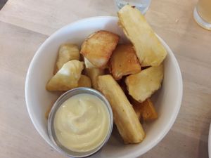 yucca frito at Luv Burger in Nosara