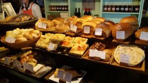 Fresh baked breads at The Bakers Table - 더베이커스테이블 in Seoul